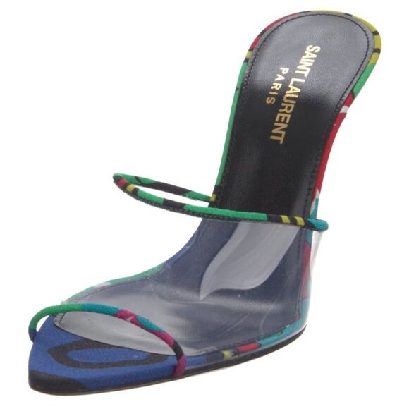 Saint Laurent printed PVC Heels - Picture 1 of 5
